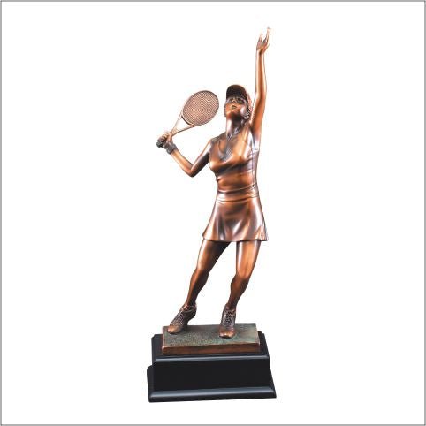 Tennis Serve Resin Trophy - Schoppy's Since 1921