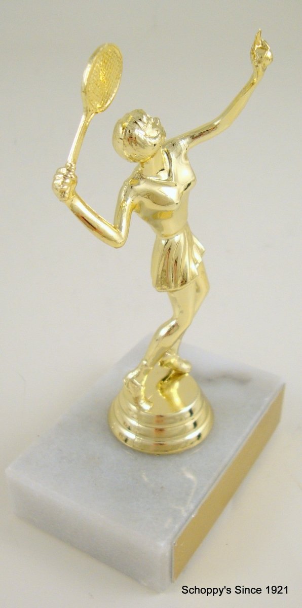 Tennis Trophy on Marble Base - Schoppy's Since 1921