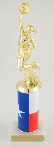 Texas Cheerleading Custom Column Trophy - Schoppy's Since 1921