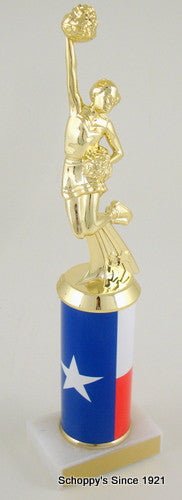 Texas Cheerleading Custom Column Trophy - Schoppy's Since 1921