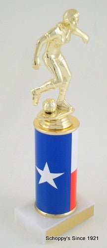 Texas Soccer Original Metal Roll Column-Trophies-Schoppy's Since 1921