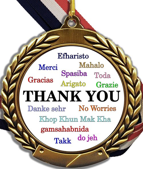 Thank You Logo Medal - Schoppy's Since 1921
