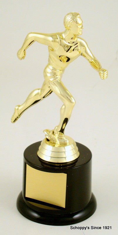 Track Figure On Black Round Base-Trophy-Schoppy's Since 1921