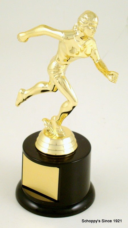 Track Figure On Black Round Base-Trophy-Schoppy's Since 1921