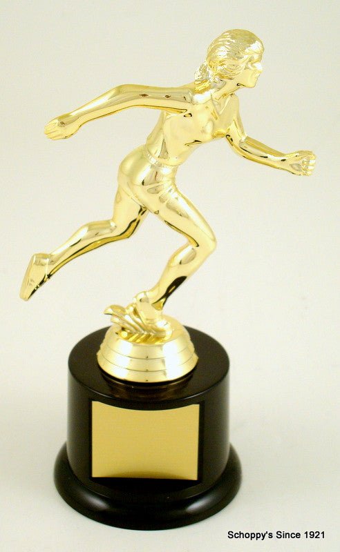 Track Figure On Black Round Base-Trophy-Schoppy's Since 1921