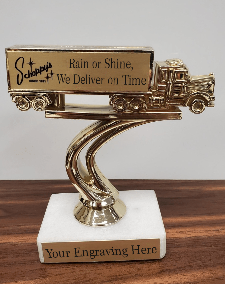 Tractor Trailer Truck Trophy - Schoppy's Since 1921