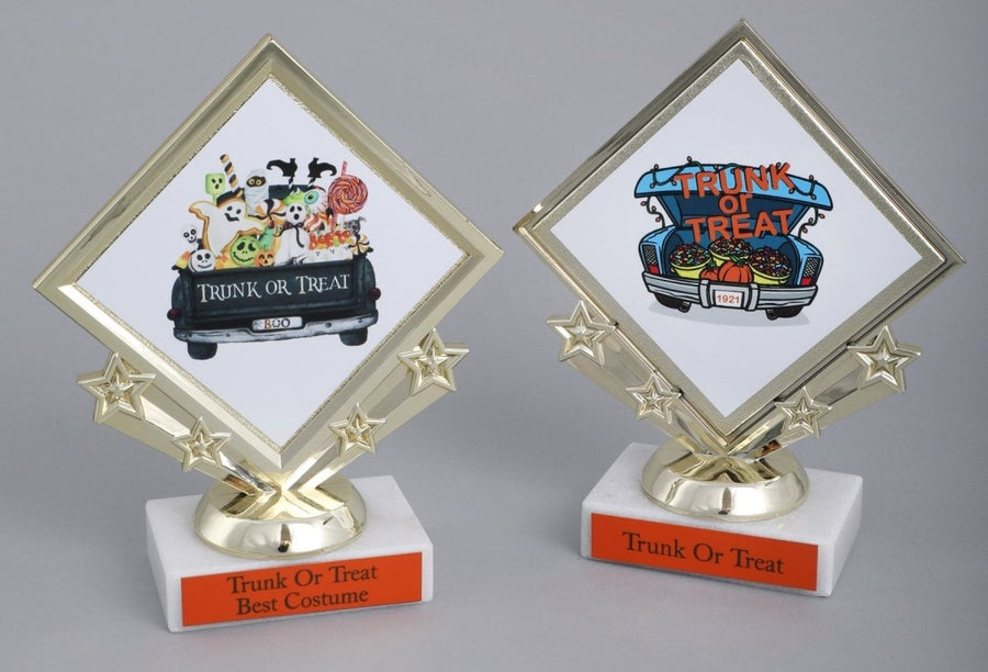 Trunk Or Treat Diamond Logo Trophy - Schoppy's Since 1921