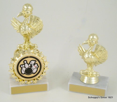 Turkey Bowler Trophy with Starred Logo Holder-Trophies-Schoppy's Since 1921