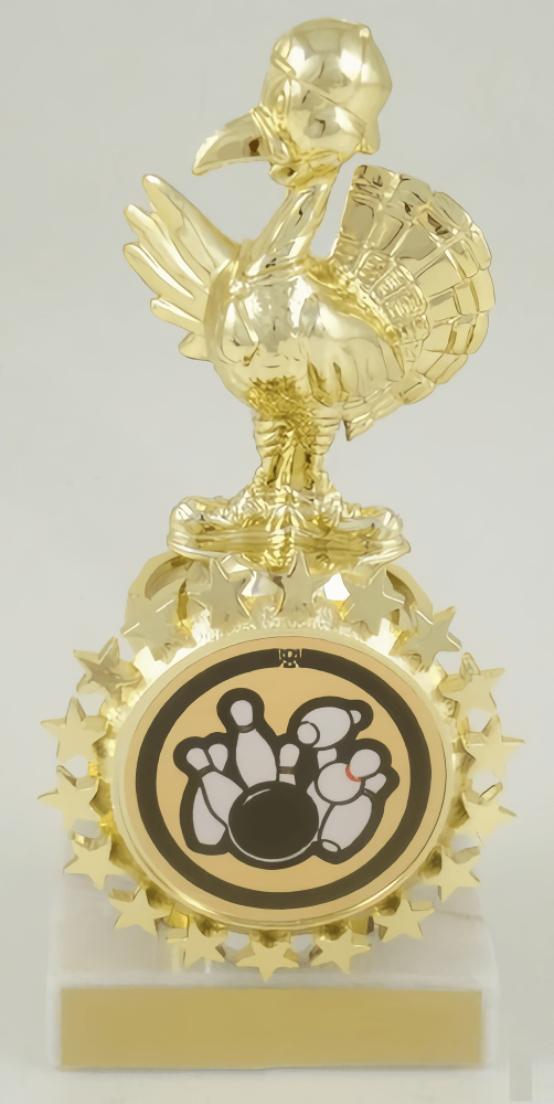 Turkey Bowler Trophy with Starred Logo Holder - Schoppy&