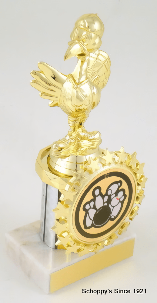 Turkey Bowler Trophy with Starred Logo Holder - Schoppy&