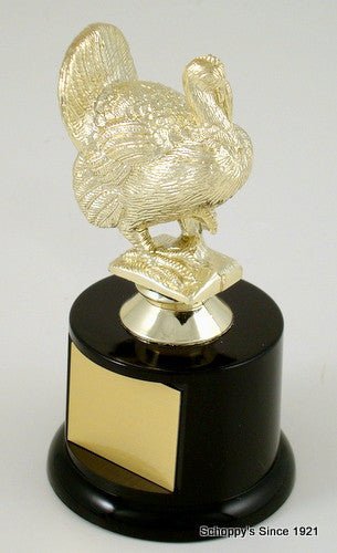 Turkey Trophy on Black Round Base - Schoppy's Since 1921