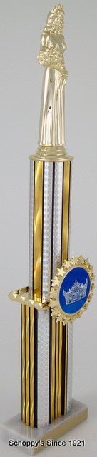 Two Tier Crown Logo Trophy - Schoppy's Since 1921