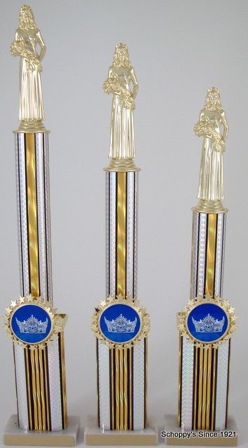 Two Tier Crown Logo Trophy - Schoppy's Since 1921