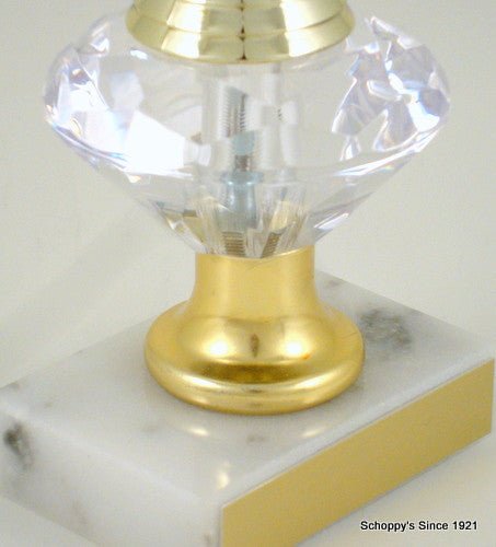 Vector Crown Diamond Riser Trophy - Schoppy's Since 1921