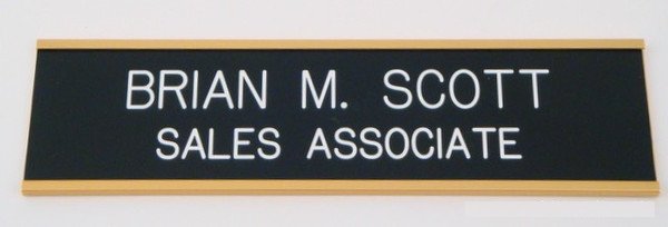 Wall Nameplate Gold - Schoppy's Since 1921