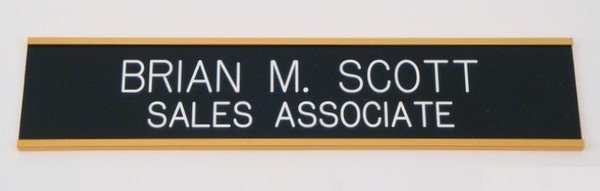 Wall Nameplate Gold - Schoppy's Since 1921