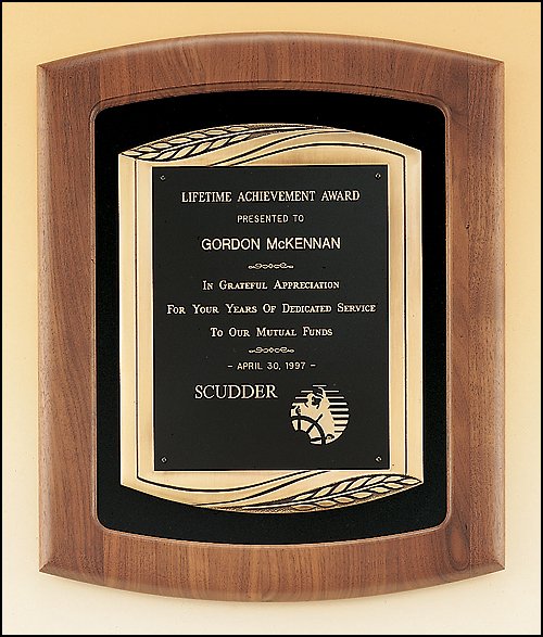 Walnut Frame Plaque with Colored Back - Schoppy's Since 1921