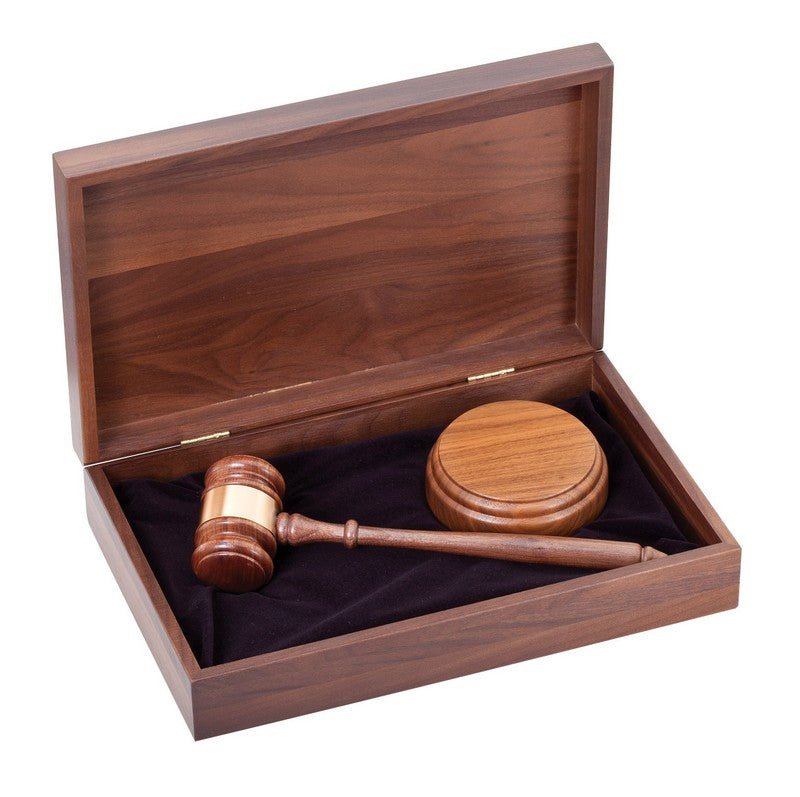 Walnut Gavel & Sounding Block Set - Schoppy's Since 1921