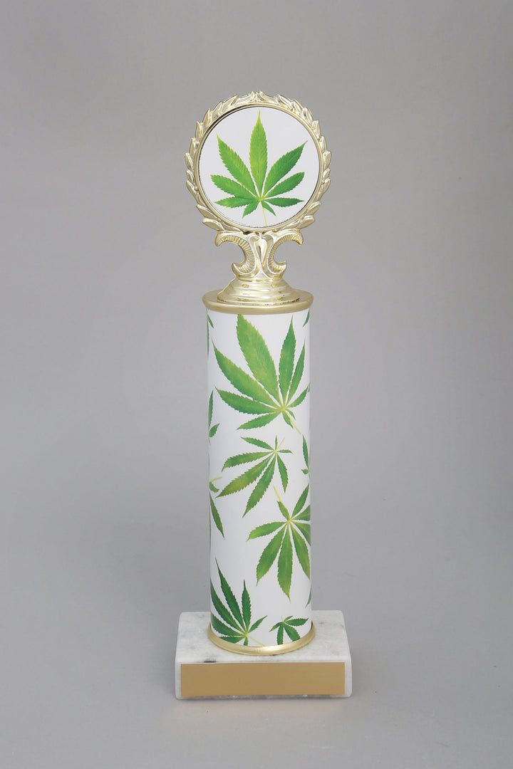 Weed Custom Column Trophy