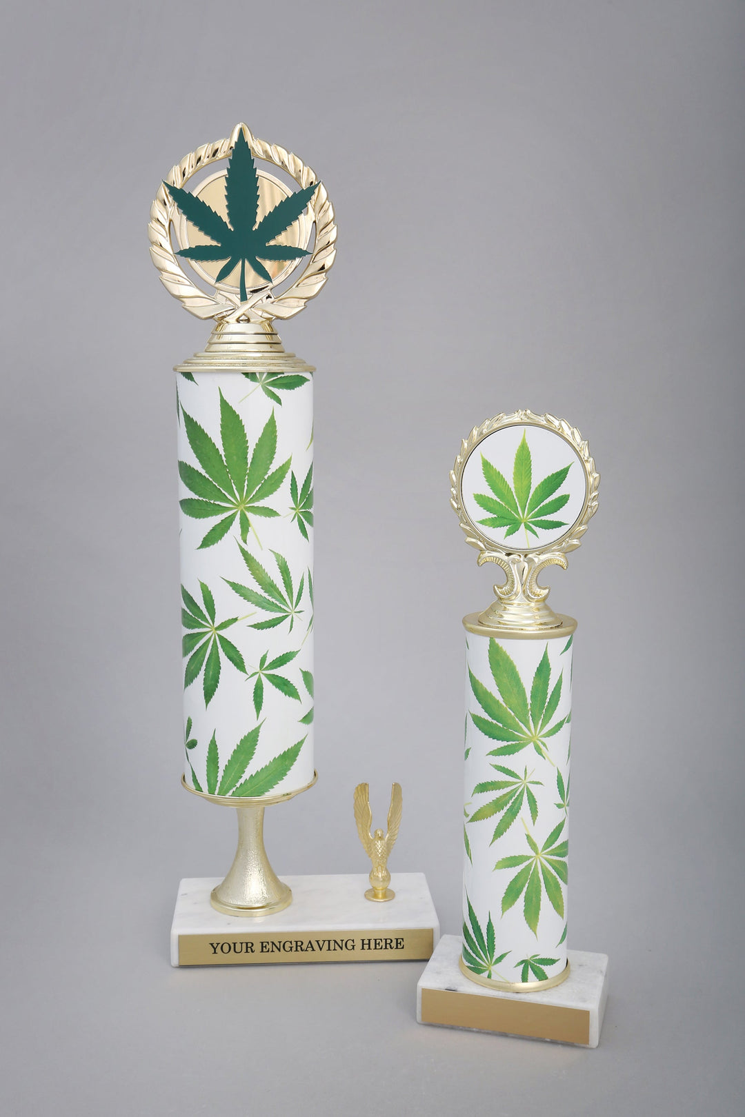 Weed Custom Column Trophy