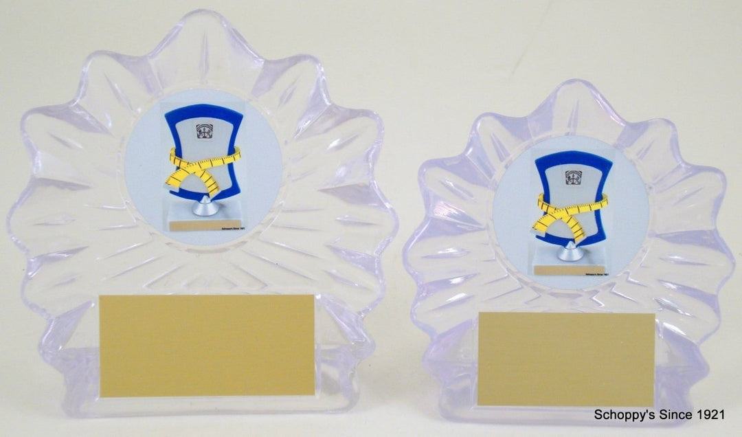 Weight Loss Acrylic Shell Logo Trophy - Schoppy's Since 1921