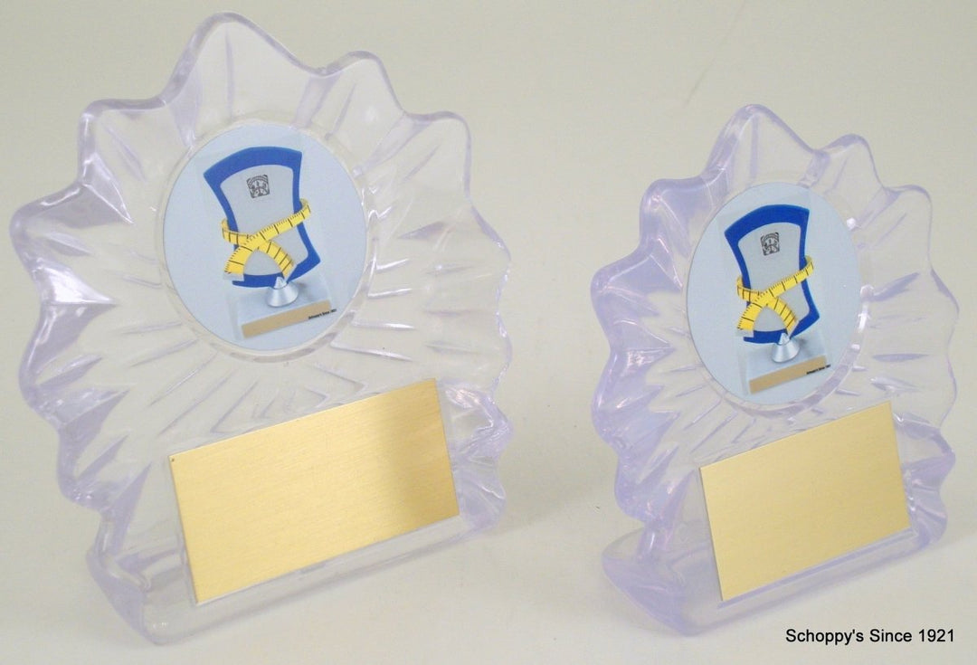 Weight Loss Acrylic Shell Logo Trophy - Schoppy's Since 1921