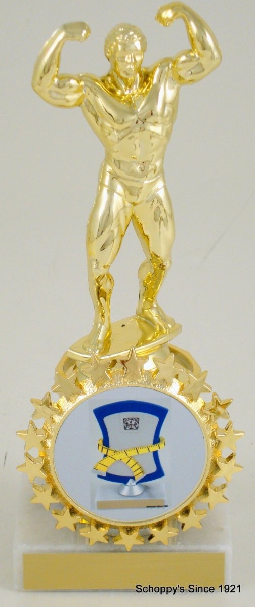 Weight Loss Adonis Trophy With Logo - Schoppy's Since 1921