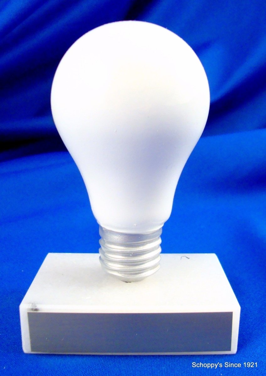 White Light Bulb Trophy - Schoppy's Since 1921