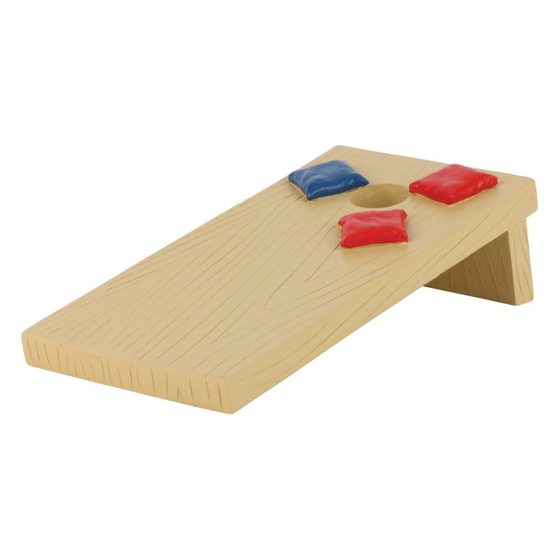 Wood Colored Cornhole Resin Figure - Schoppy's Since 1921