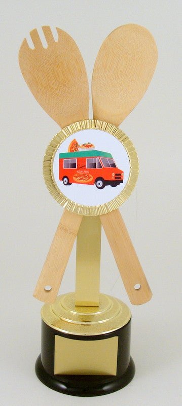 Wooden Utensil Food Truck Trophy - Schoppy's Since 1921