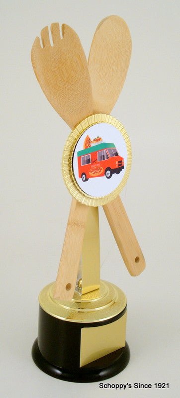 Wooden Utensil Food Truck Trophy - Schoppy's Since 1921