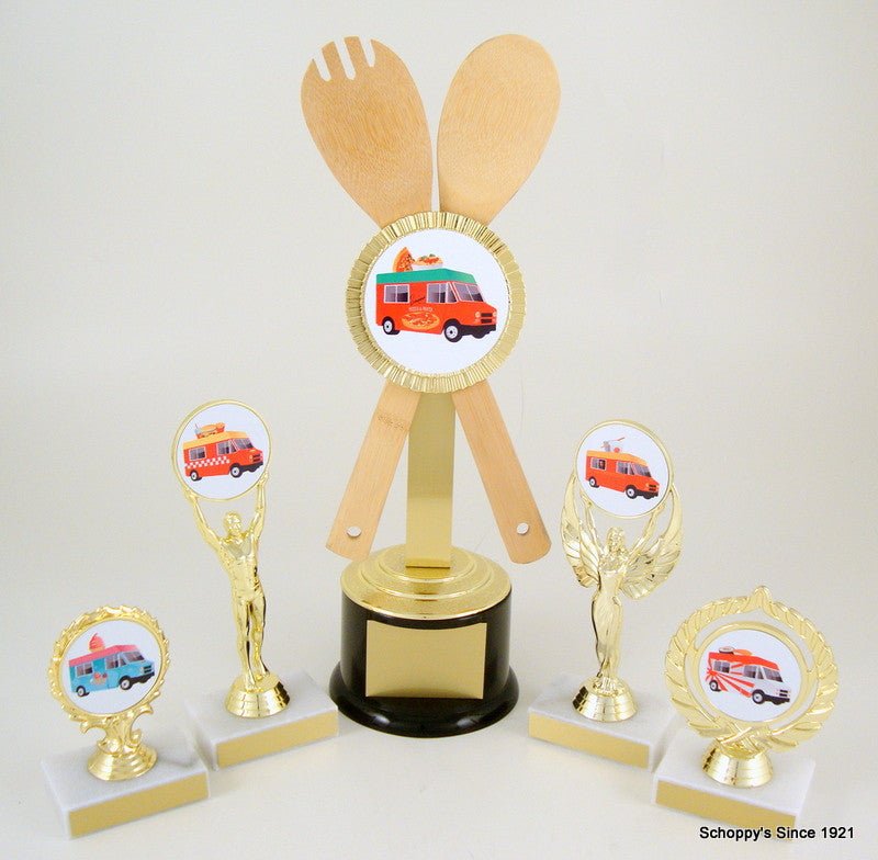 Wooden Utensil Food Truck Trophy - Schoppy's Since 1921