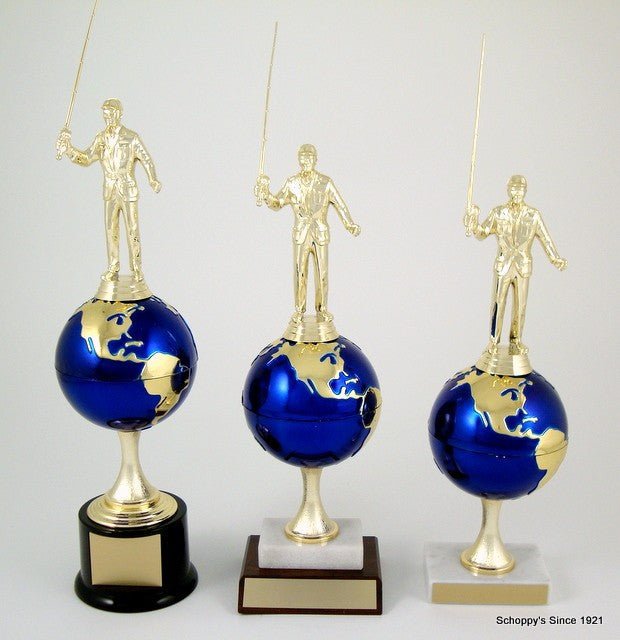 World's Greatest Fisherman Trophy on Wood and Marble Base - Schoppy's Since 1921