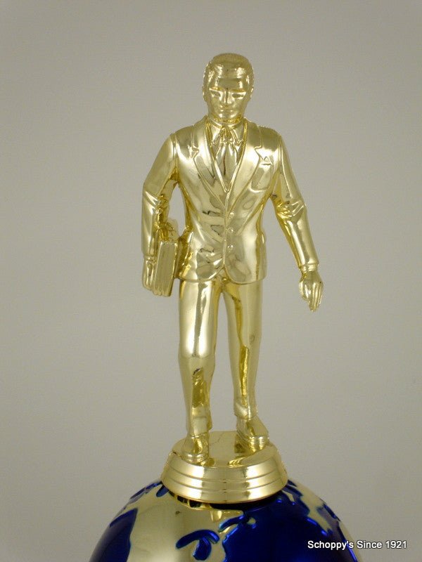 World's Greatest Salesperson Trophy on Marble and Wood Base - Schoppy's Since 1921