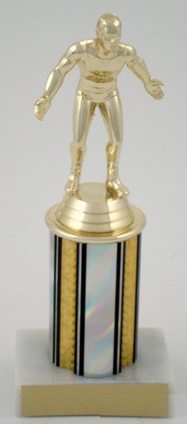 Wrestler Trophy on 3 Inch Round Column - Schoppy's Since 1921