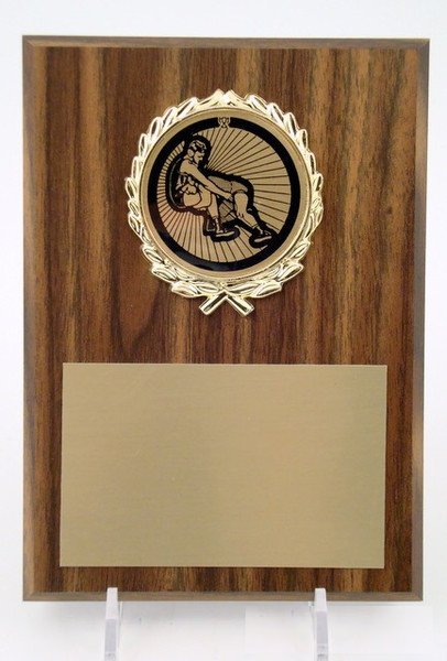 Wrestling Plaque - 5" x 7" w/ Logo - Schoppy's Since 1921