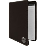 Zipper Laserable Leatherette Portfolio with Notepad - Schoppy's Since 1921