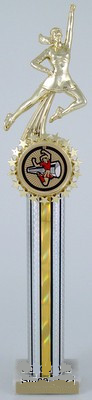 Cheerleading Trophy with Star Holder - Medium-Trophies-Schoppy's Since 1921