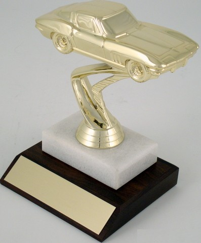 Corvette Trophy on Marble Base-Trophies-Schoppy's Since 1921