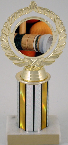 Croquet Logo on Column-Trophies-Schoppy's Since 1921