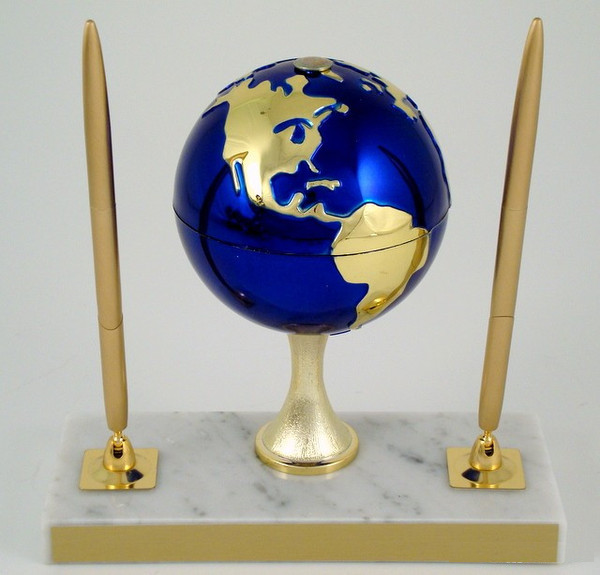 Earth Day Globe Stem Double Pen Set-Pen-Schoppy&