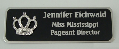 Rhinestone Pin Badge-Name Tag-Schoppy's Since 1921