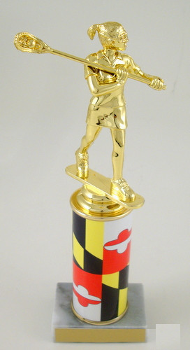 Maryland Lacrosse Original Metal Roll Column-Trophies-Schoppy's Since 1921