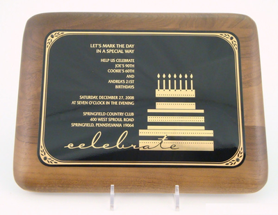 5" x 7" Wood Invitation Plaque-Gift-Schoppy's Since 1921