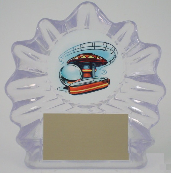 Pinball Logo Acrylic Trophy-Trophies-Schoppy&