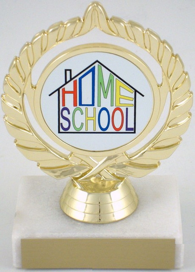 Home School Logo Trophy-Trophies-Schoppy's Since 1921