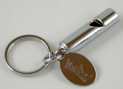 Whistle Key Chain with Pageant Crown Logo-Key Chain-Schoppy's Since 1921