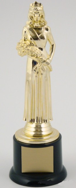 Beauty Queen Trophy on Round Base Small-Trophies-Schoppy's Since 1921