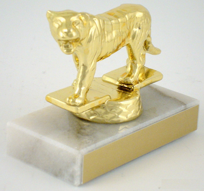 Tiger Dye Cast Trophy on Genuine Marble Base-Trophies-Schoppy's Since 1921