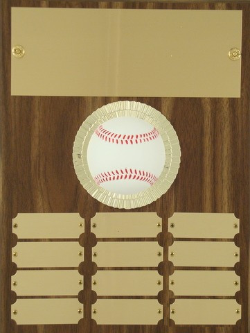 Perpetual Plaque with Baseball Figure - 12 plate - 9 x 12-Plaque-Schoppy&